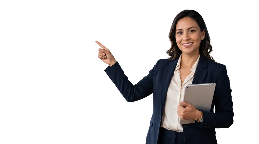 Consultora eFile señalando